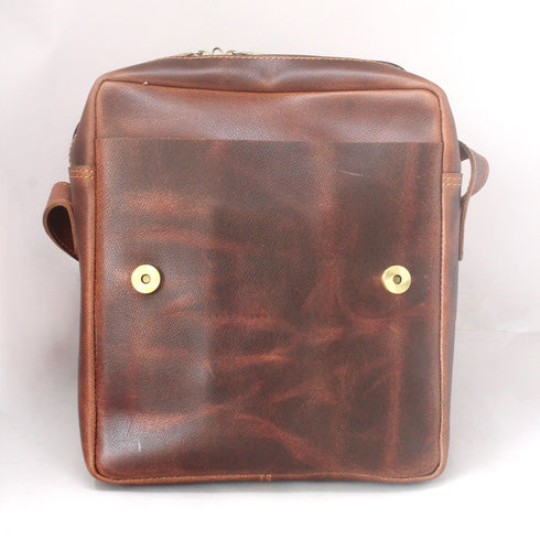 Rank Oil Pullup Genuine Leather Sling Bag